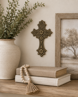 Rose Wall Cross