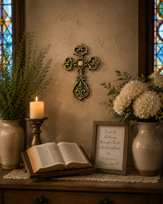 Heart Iron Wall Cross