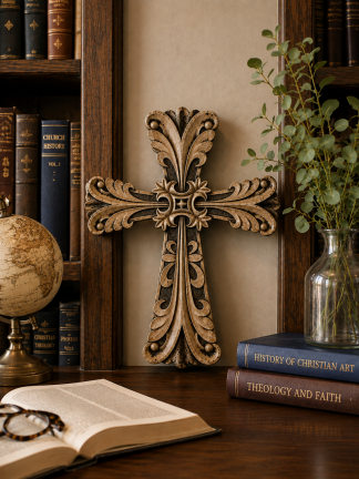 Carved Resin Cross