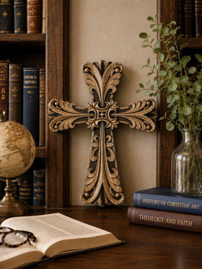 Carved Resin Cross