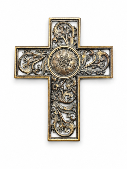 Floral Medallion Cross - Image 2